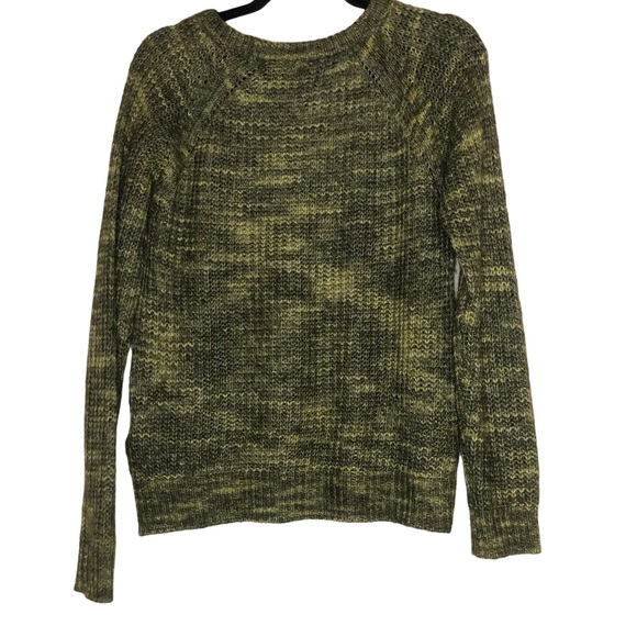Joe Fresh tonal green chunky knit sweater - Picture 2 of 3